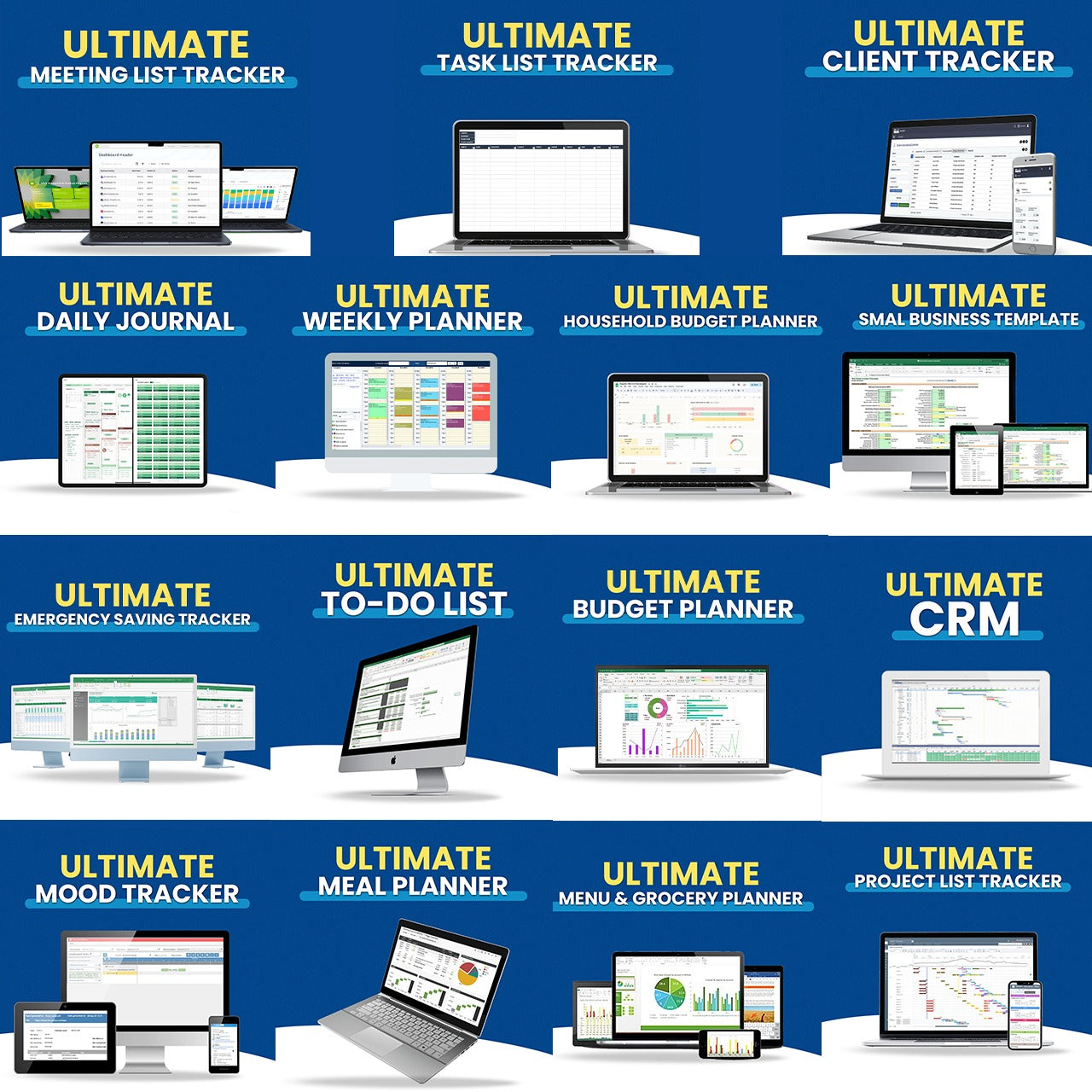 Productivity Toolkit Bundle (4500+ EXCEL Templates)